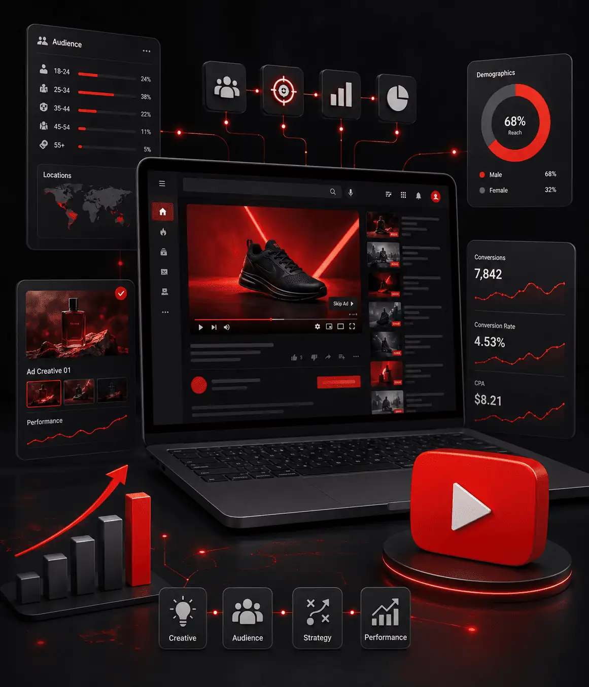 YouTube影音廣告素材受眾與成效整合