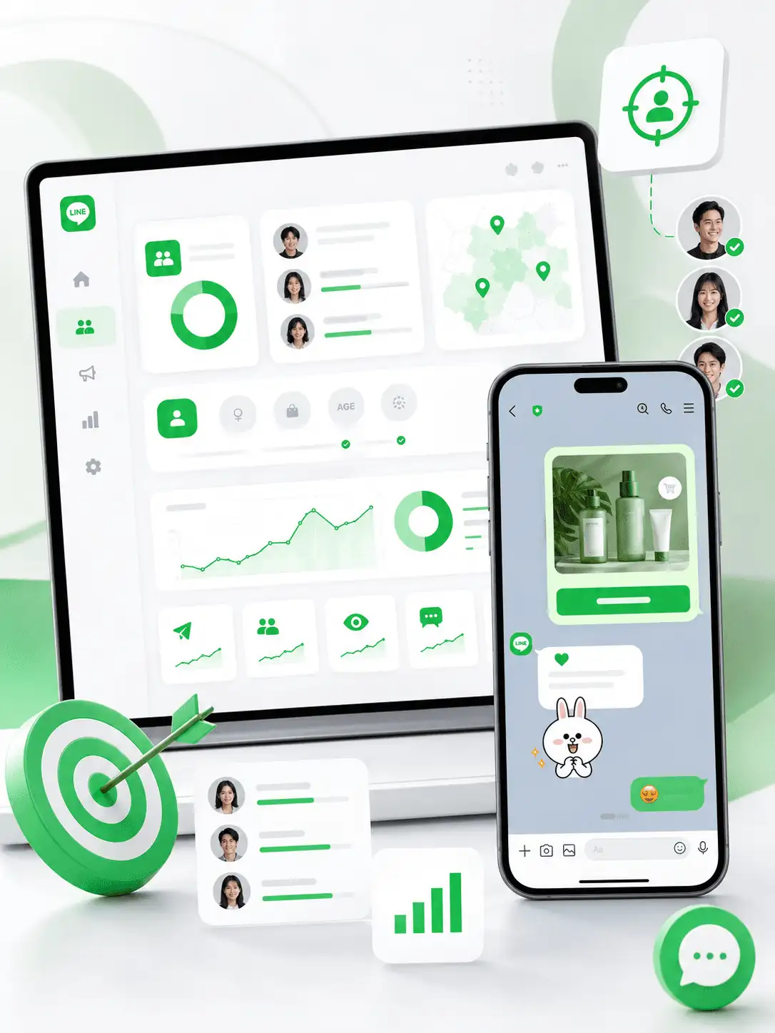 LINE廣告精準投放與客戶互動