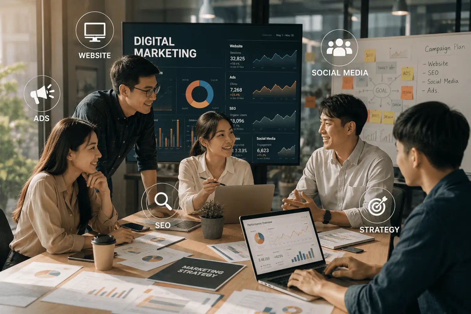 整合網站廣告SEO與社群的專業行銷團隊