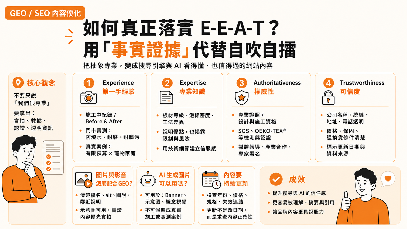 如何真正落實 E-E-A-T？用「事實證據」代替自吹自擂